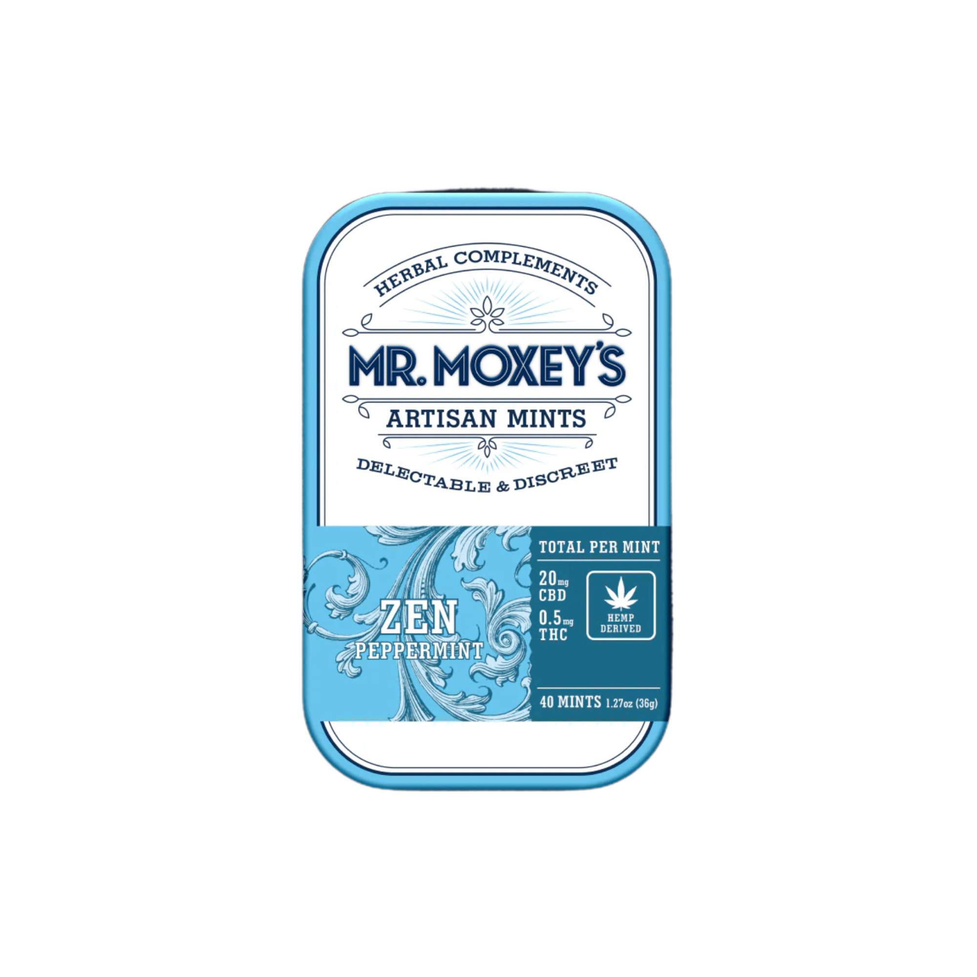 Order Zen Peppermint CBD+THC Mints by Mr. Moxey's – MARYJAE