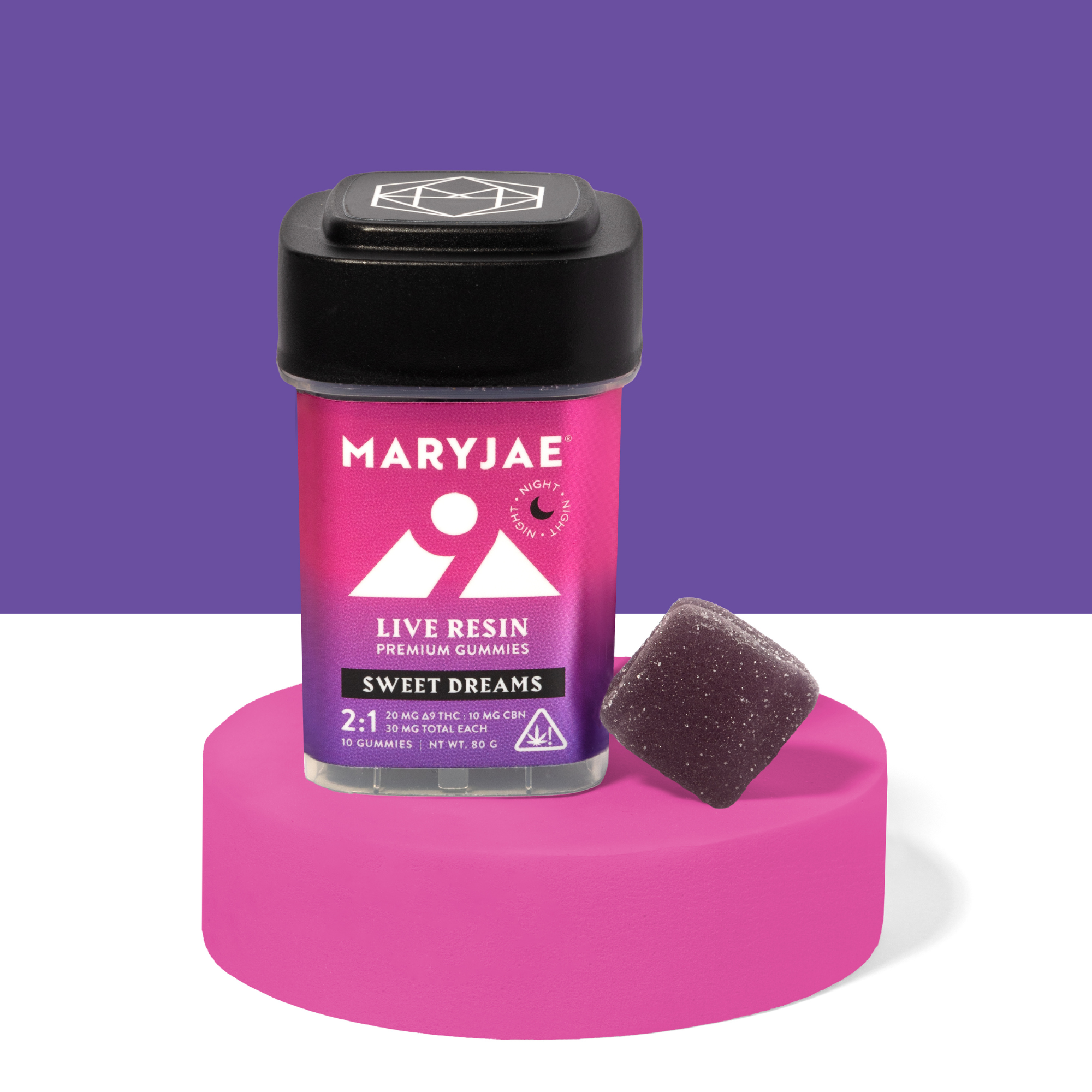 Buy Sweet Dreams Live Resin 20mg THC Gummies by MARYJAE