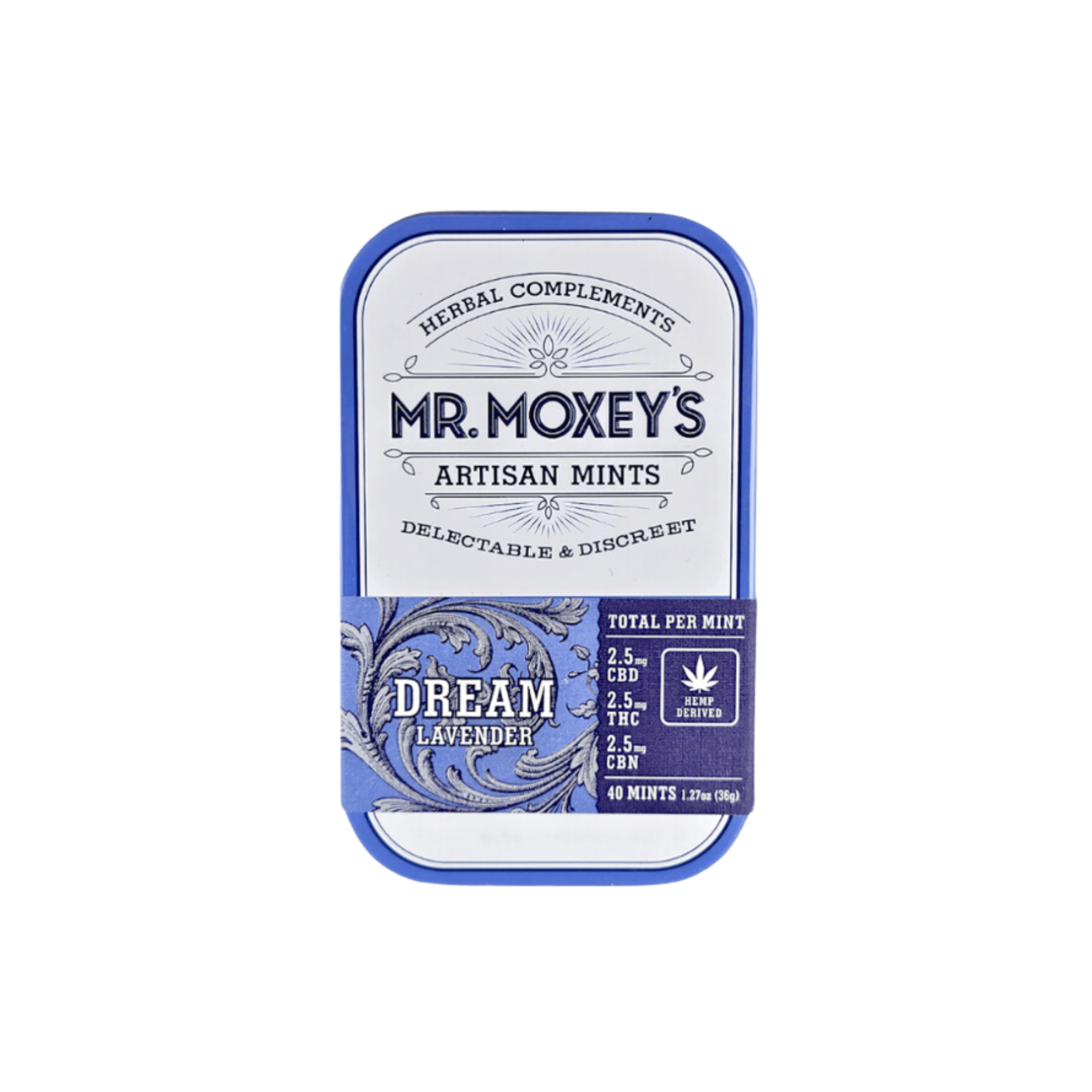 Buy Dream Lavender THC+CBD+CBN Mints by Mr. Moxey's – MARYJAE