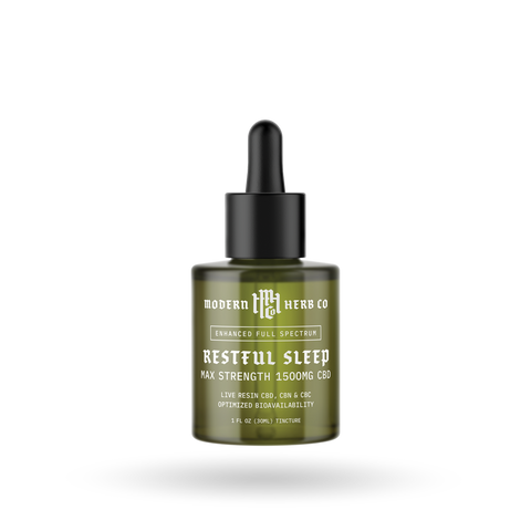 Live Resin CBD Tincture: 1500mg (Indica)