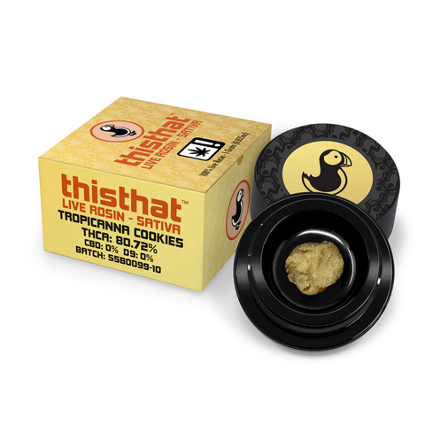 Live Rosin Dab 1g - Sativa (THCA) - Tropicanna Cookies image