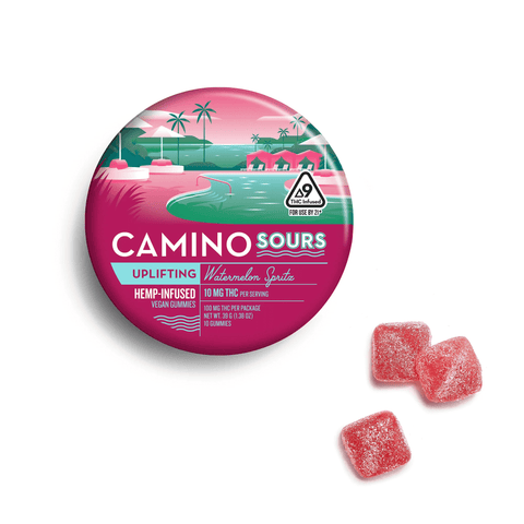 Camino Sours "Uplifting" Watermelon Spritz Gummies (THC) image 0