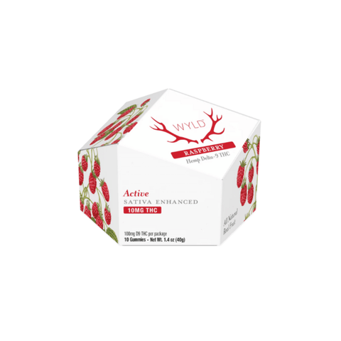 Raspberry Sativa Active (THC) - 10 pack image