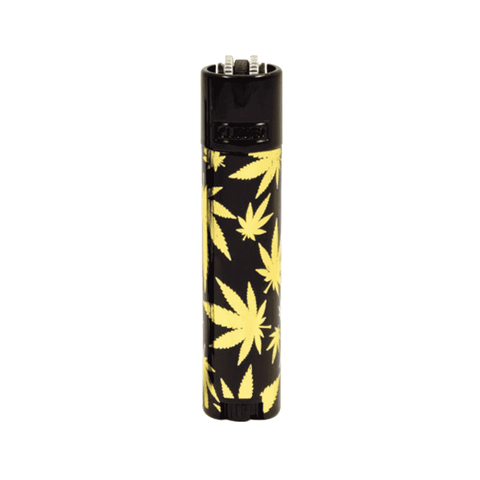 Metal Collection Lighter - Black Top Leaves image