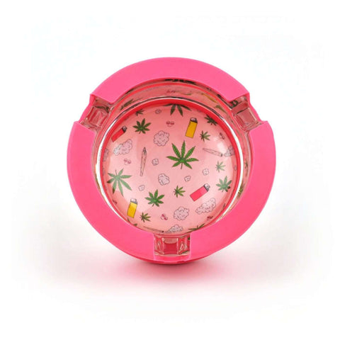 Silicone & Glass Ashtray - Pot Pattern OG image