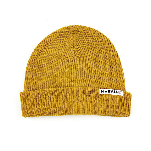 Knit Beanie - Mustard image