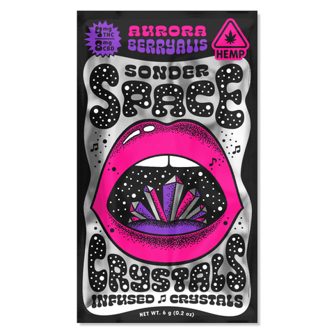 Space Crystals: Aurora Berryalis (THC+CBD) - 4mg Pouch image