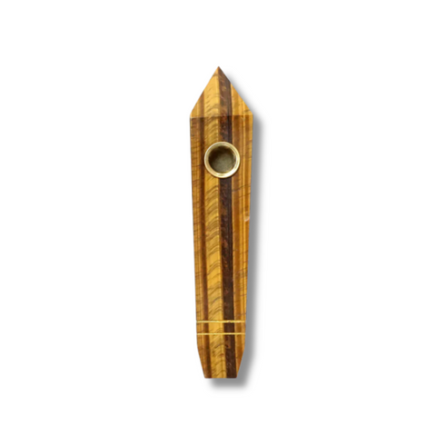 Crystal Pipe - Tiger's Eye Quartz image 1