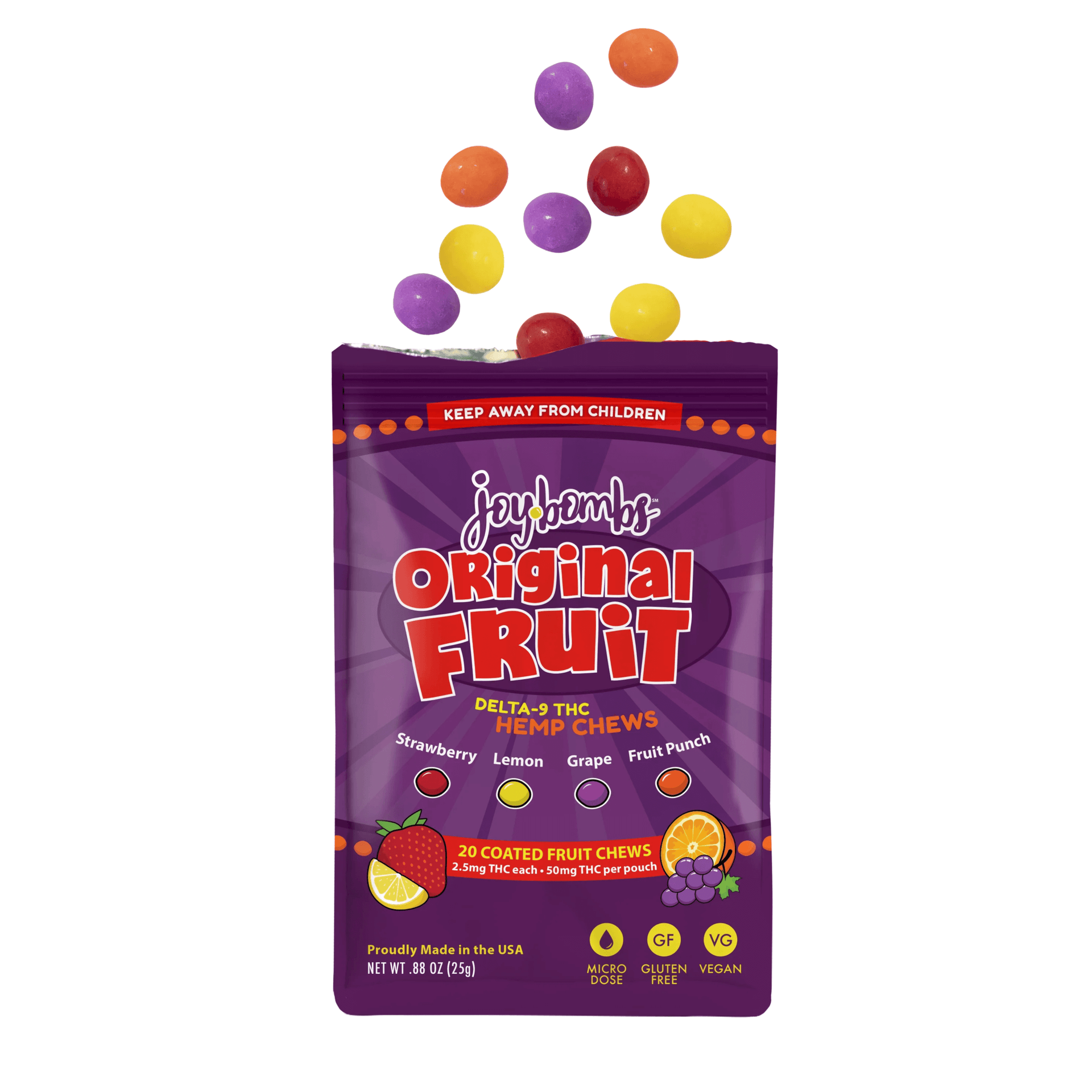 Order Original Fruit 50mg THC Joy Bombs by Joyibles – MARYJAE