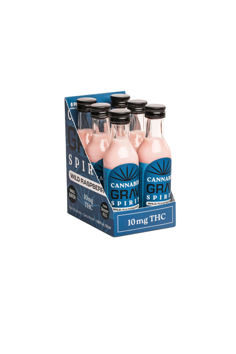 Cannabis Spirit 10mg Flavor Shots - 50ml Bottle 6-Pack (THC+CBD)
