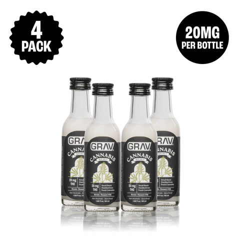 Cannabis Spirit 20mg Natural - 50ml Bottle 4-Pack (THC+CBD)