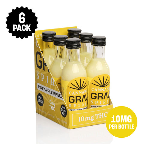Cannabis Spirit 10mg Flavor Shots - 50ml Bottle 6-Pack (THC+CBD)