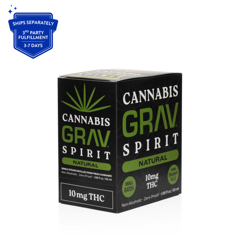 Cannabis Spirit 10mg Natural - 50ml Bottle 6-Pack (THC+CBD)