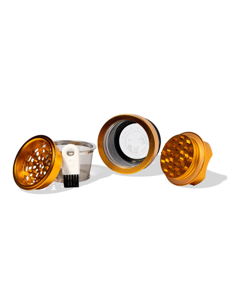 4 Piece Aluminum Grinder - Gold