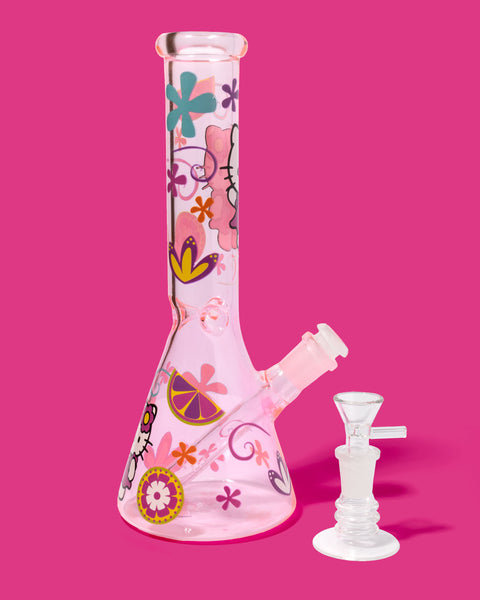 HK Pink Beaker Water Pipe