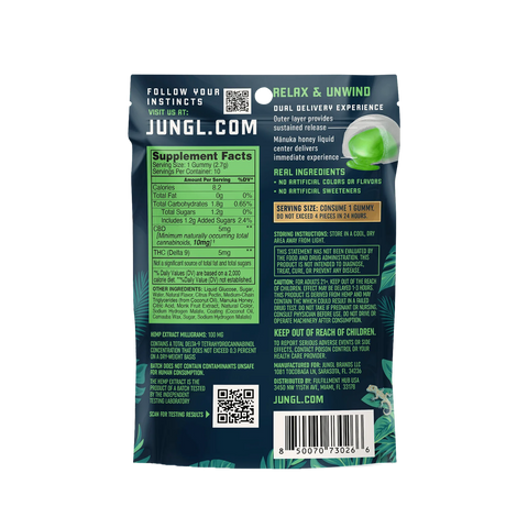 JUNGL Cherry Apple Gummies 10mg Indica
