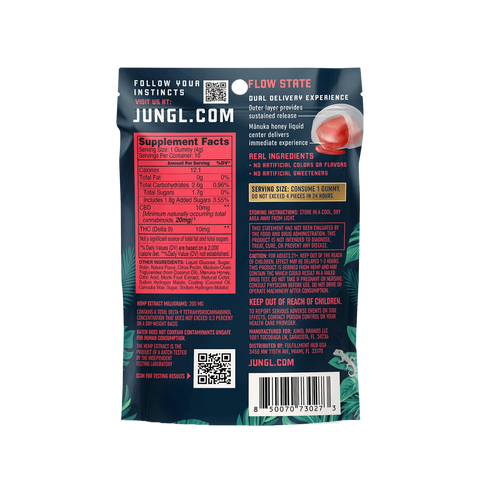 JUNGL Strawberry Gummies 10mg Sativa