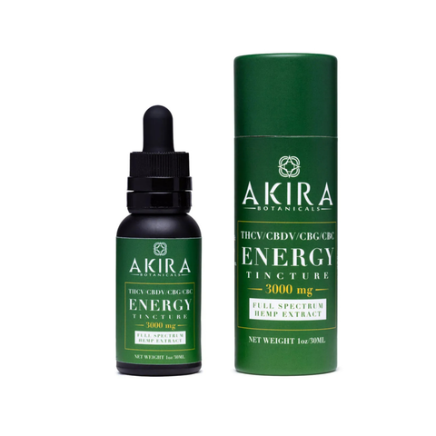 Akira THCV, CBDV, CBG, & CBC Tincture - Energy 3000mg