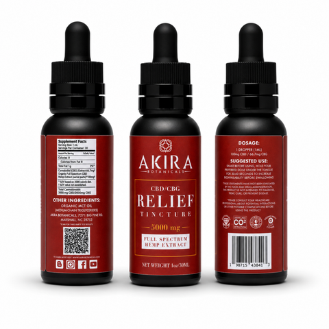 Relief Tincture 5000mg (CBD+CBG)