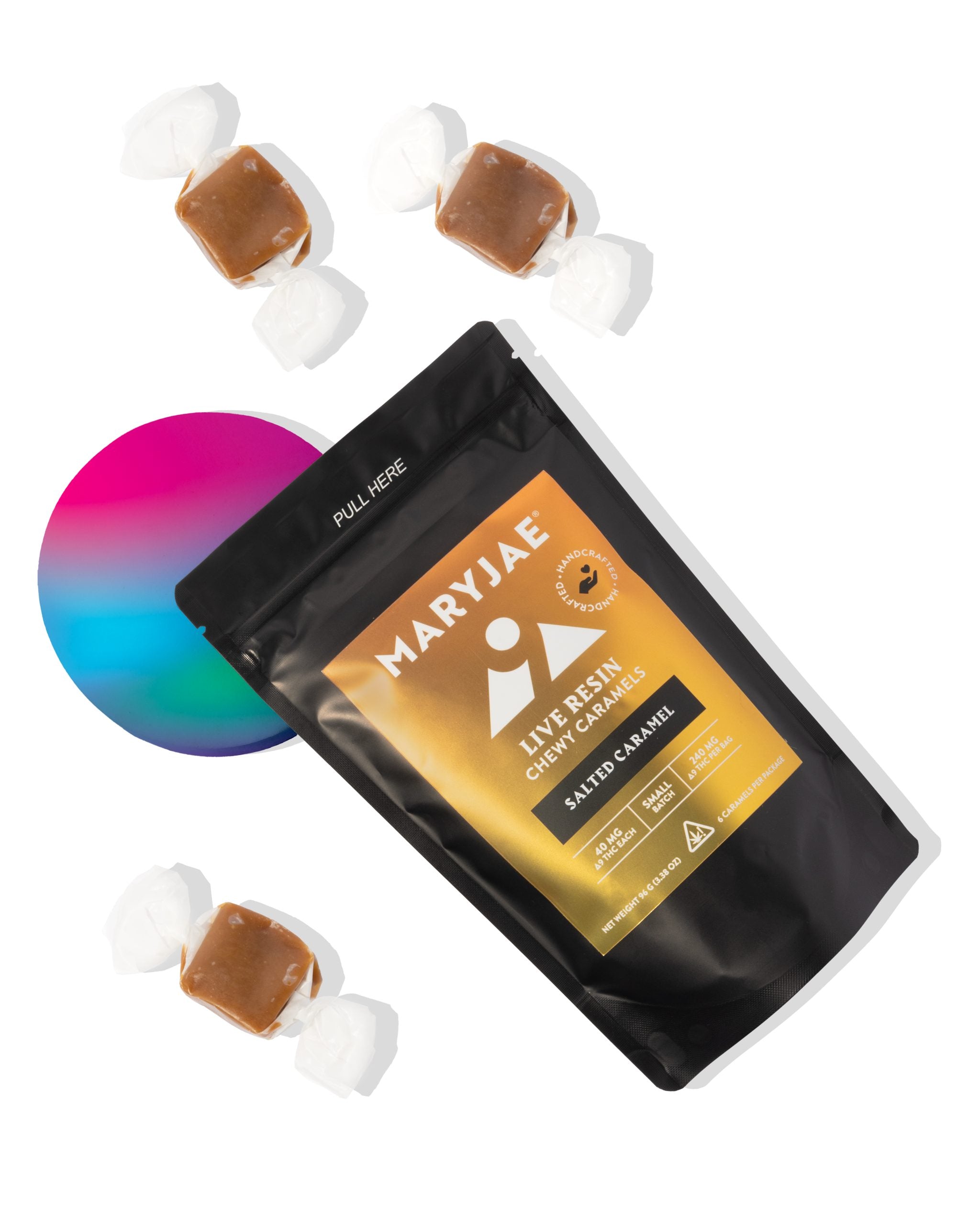 Buy Organic Live Resin THC Caramels by MARYJAE