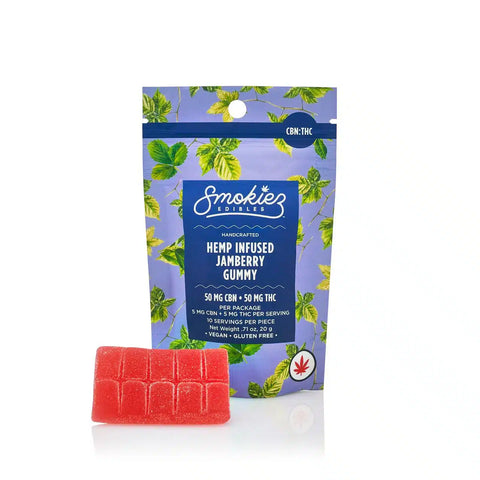 Smokiez D9 Jamberry 50mg gummies
