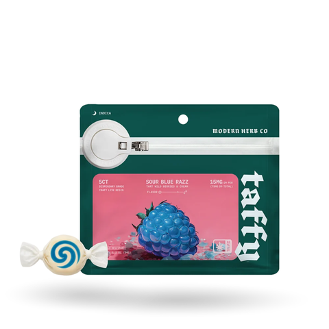 Modern Herb Taffy Blue Raz 5-Count Pouch