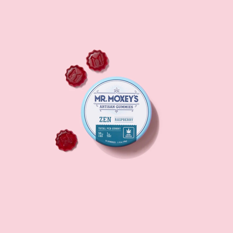 Zen Raspberry 50:1 Gummies (CBD+THC)