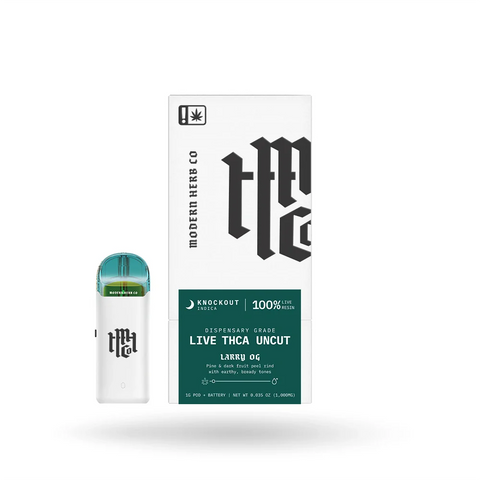 Live Resin Uncut 1g Pod Kit: Larry OG - Indica (THCA)