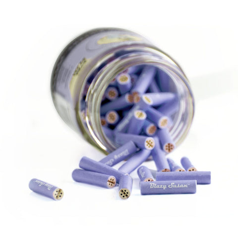 Purple Activated Charcoal Filter Tips | Xtra Slim | 100ct Jar image 1