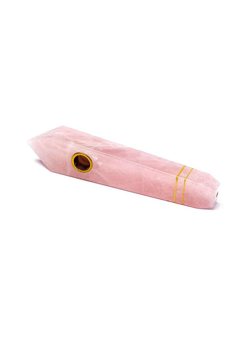 Crystal Pipe - Rose Quartz image 1