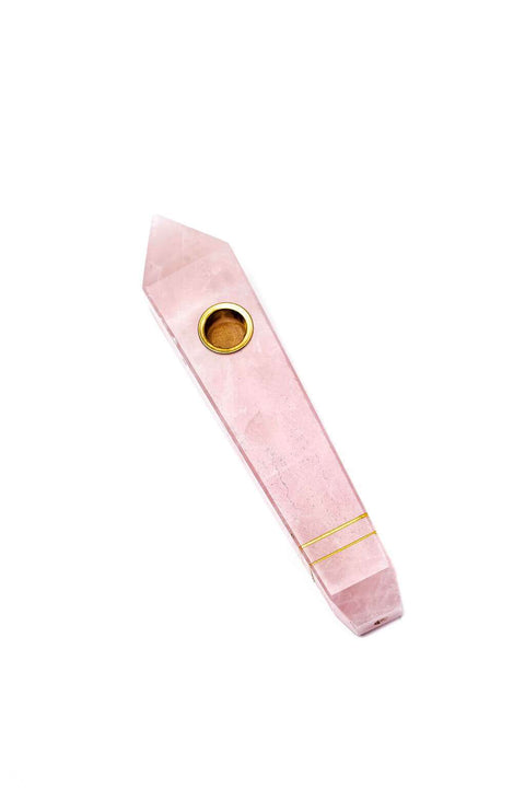 Crystal Pipe - Rose Quartz image 3